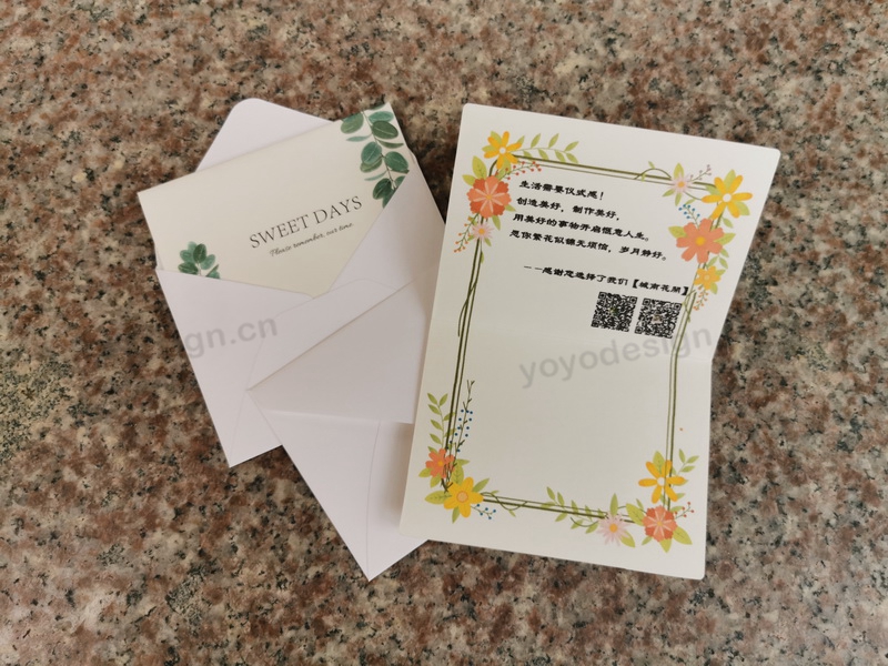 某客户定制的感恩卡