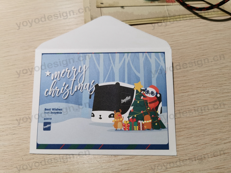 某企业定制的圣诞节信封
