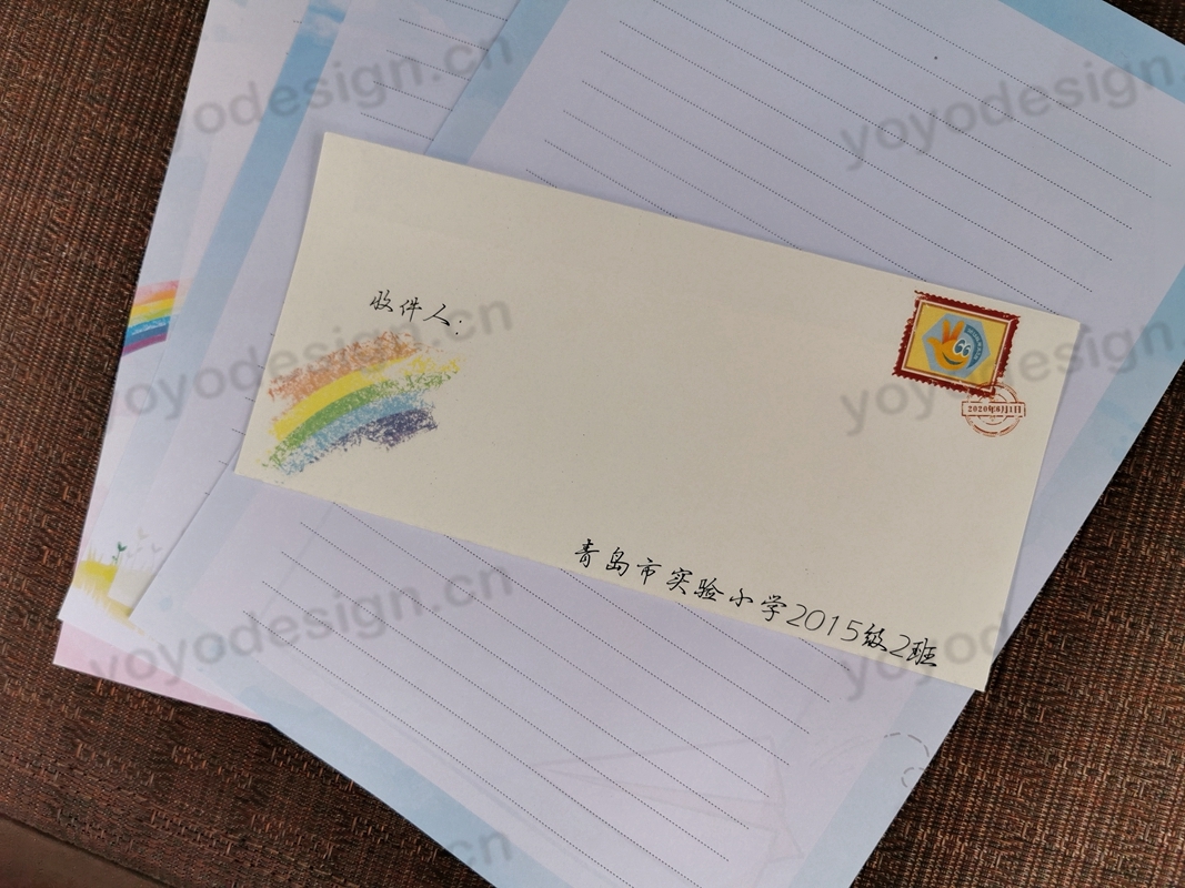 某班级定制的信封信纸套装