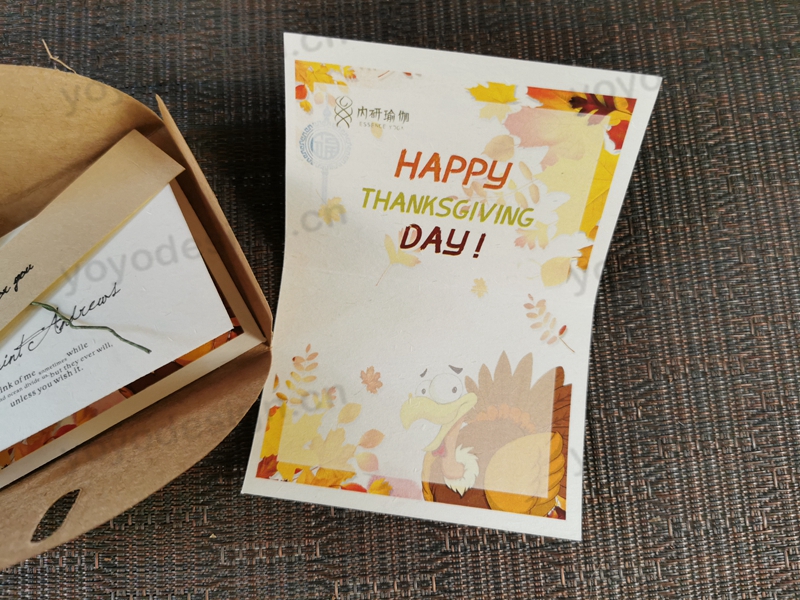 某客户定制的感恩贺卡