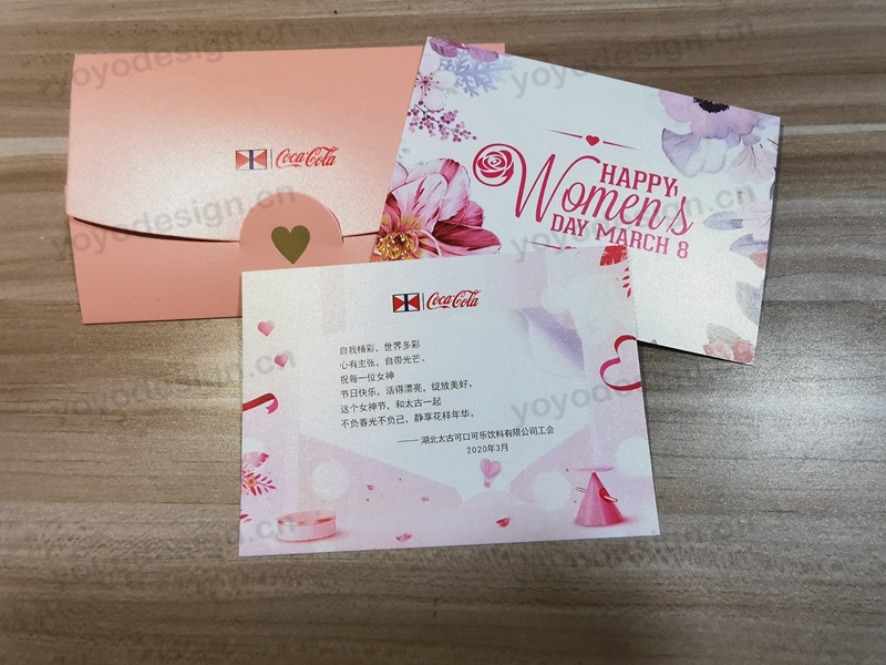 【可口可乐】定制的女神节贺卡