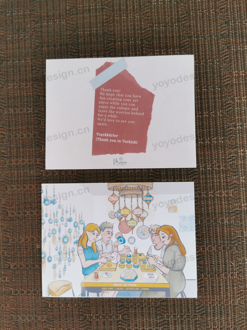 某餐厅定制的小卡片