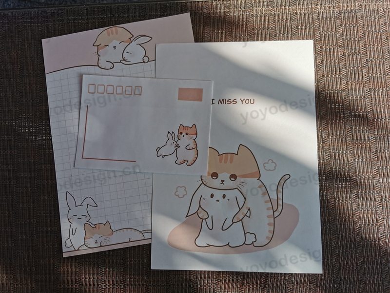 某客户定制的信封信纸套装