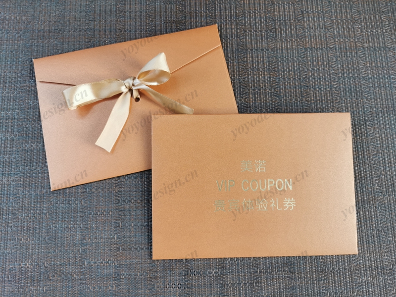 客户定制的礼券信封
