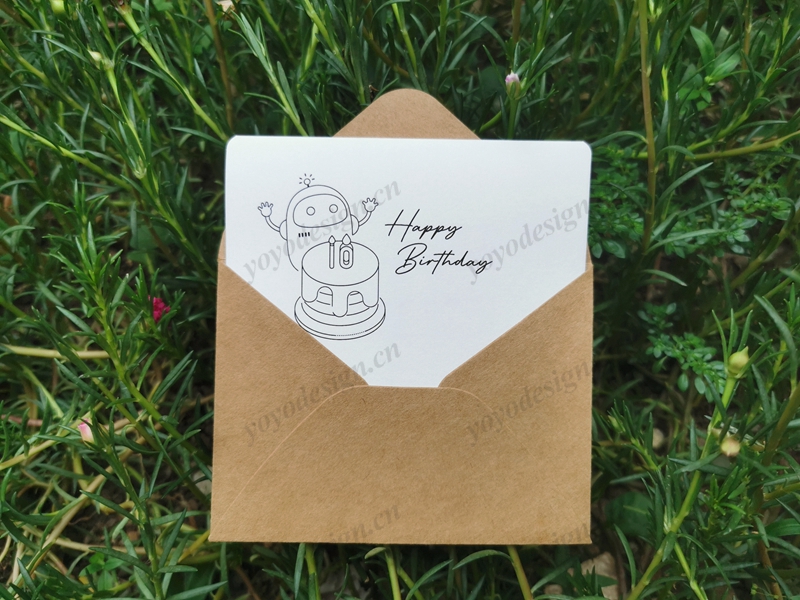 客户定制的周年庆贺卡